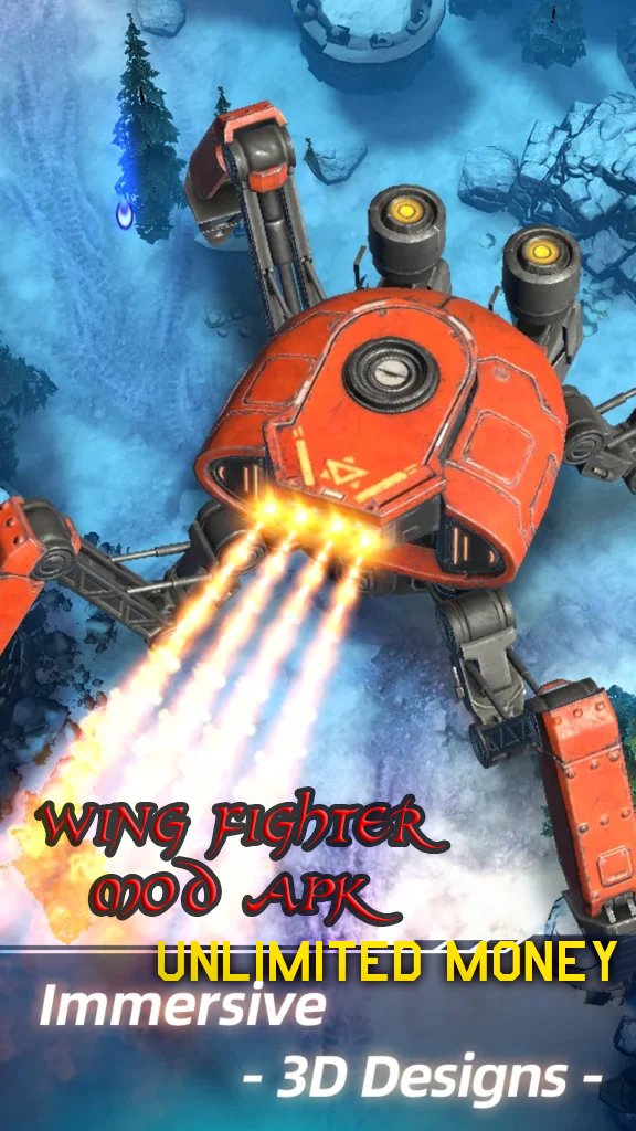 Wing Fighter Mod APK v1.7.650: The Ultimate Action Game with Unlimited Money and High Damage